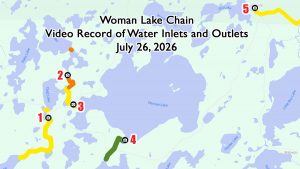 Video Record of Woman Lake Inlets and Outlets - July 26, 2026